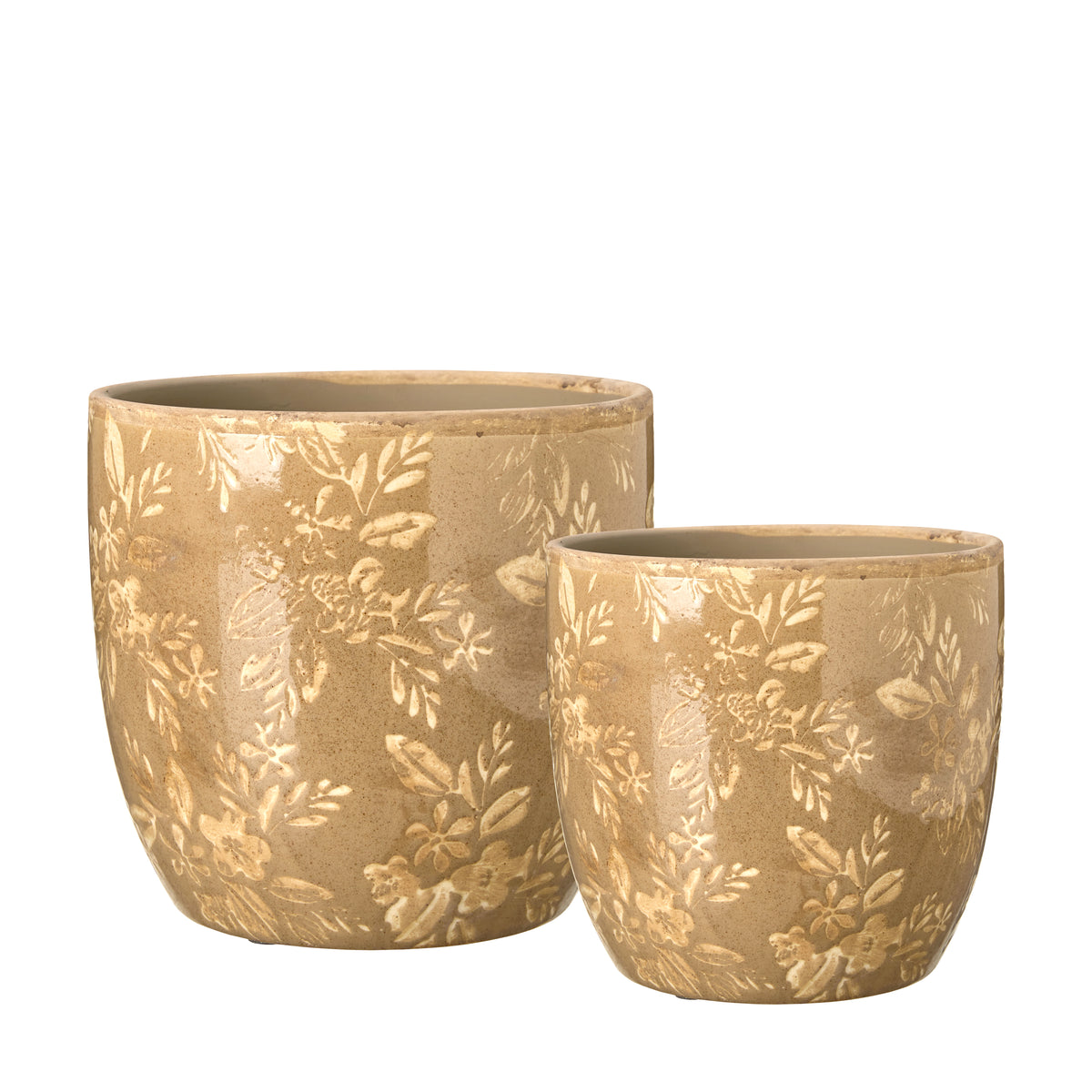 Beige Pots Set of 2