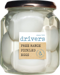 DRIVERS Free Range Pickled Eggs in Distilled Malt Vinegar 550g