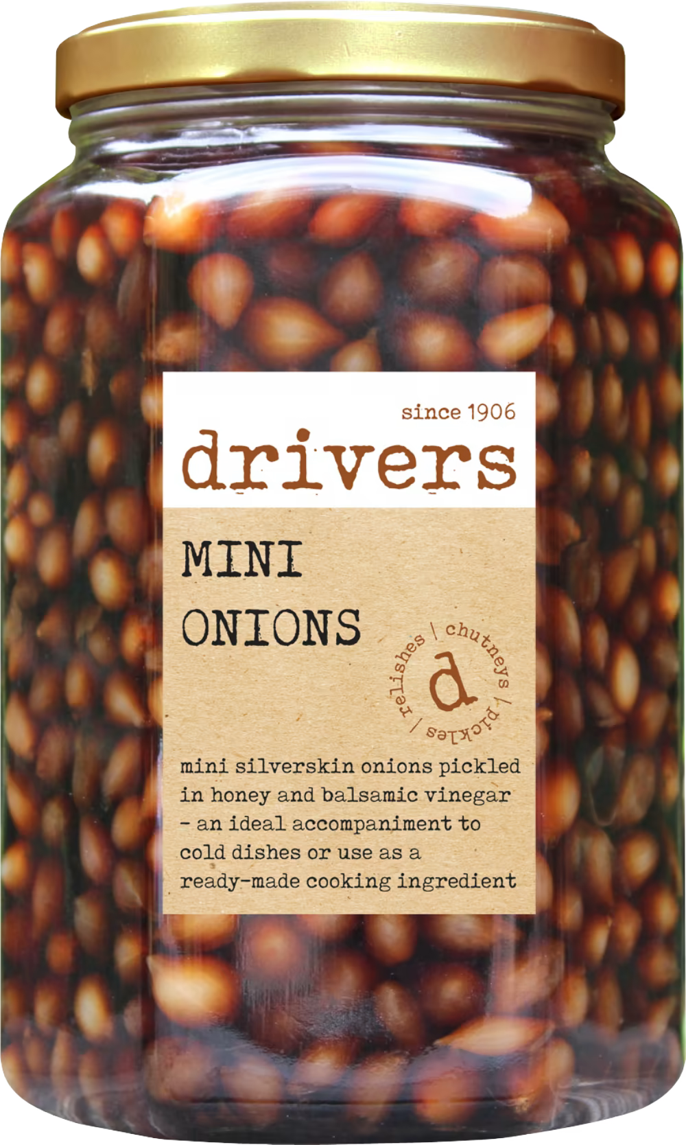 DRIVERS Mini Onions in Honey & Balsamic Vinegar - XXL Jar 1700g