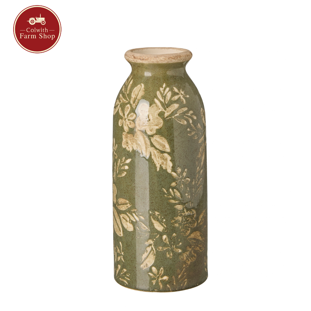 Green Vases Set of 2