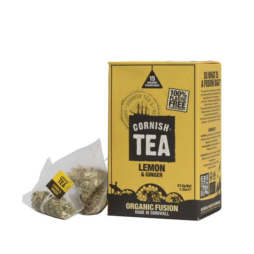 Cornish Tea - Lemon and Ginger Organic Fusion