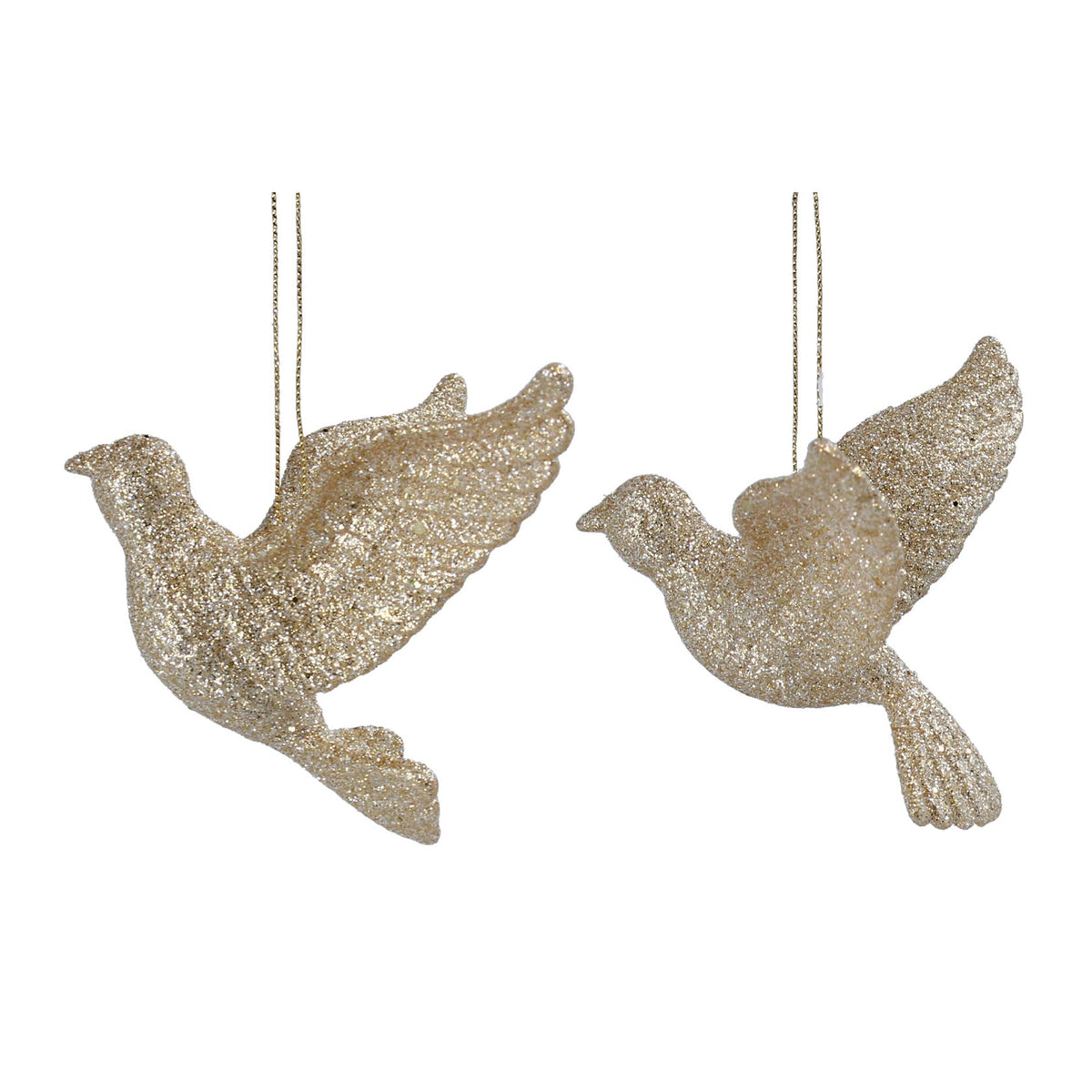 Gisela Graham Dove Decoration Set of 2