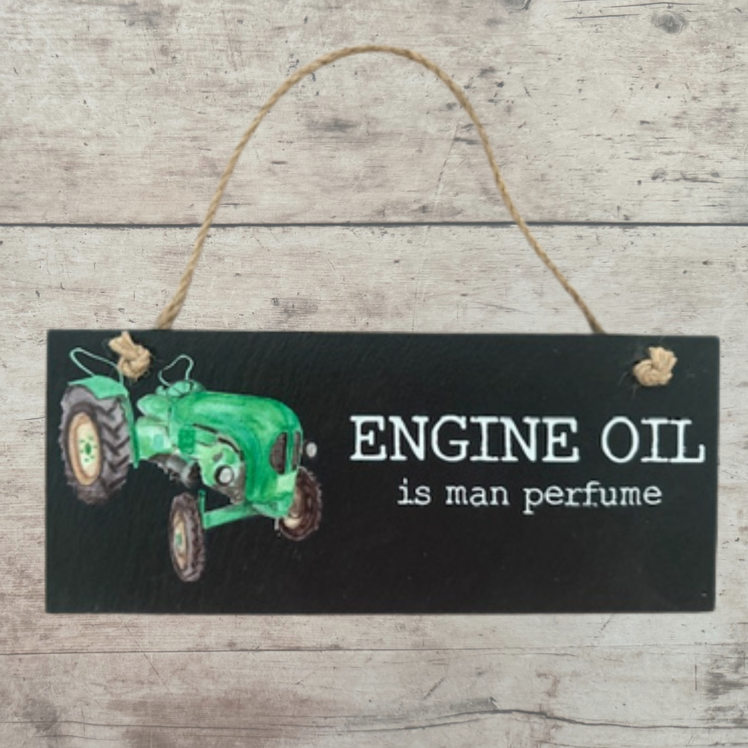For A Farmer - Slate Signs - Various designs with Tractor Image