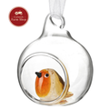 Glass Hanging Robin