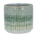 Gisela Graham Pot Aqua Green Reactive Plant Pot
