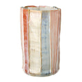 Ceramic Pink Striped Vase
