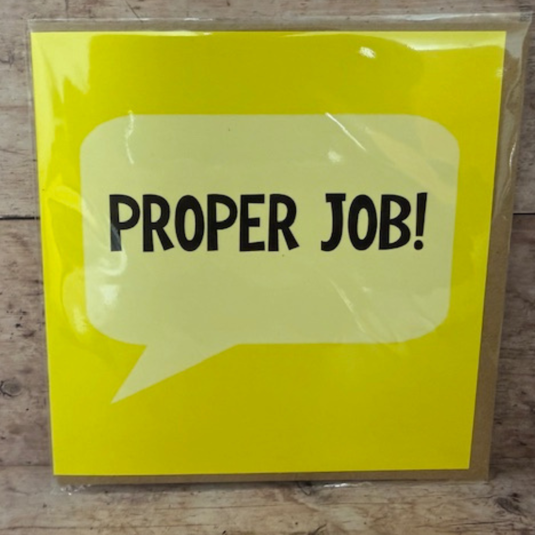 Cornish Greeting Card - Proper Job