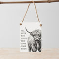 Sign - I'll love you until the cows come home