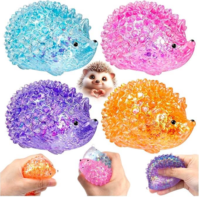 Maltose Little Hedgehog & Rabbit Stress Relief Squeeze Toy: Little Hedgehog-Random Colour