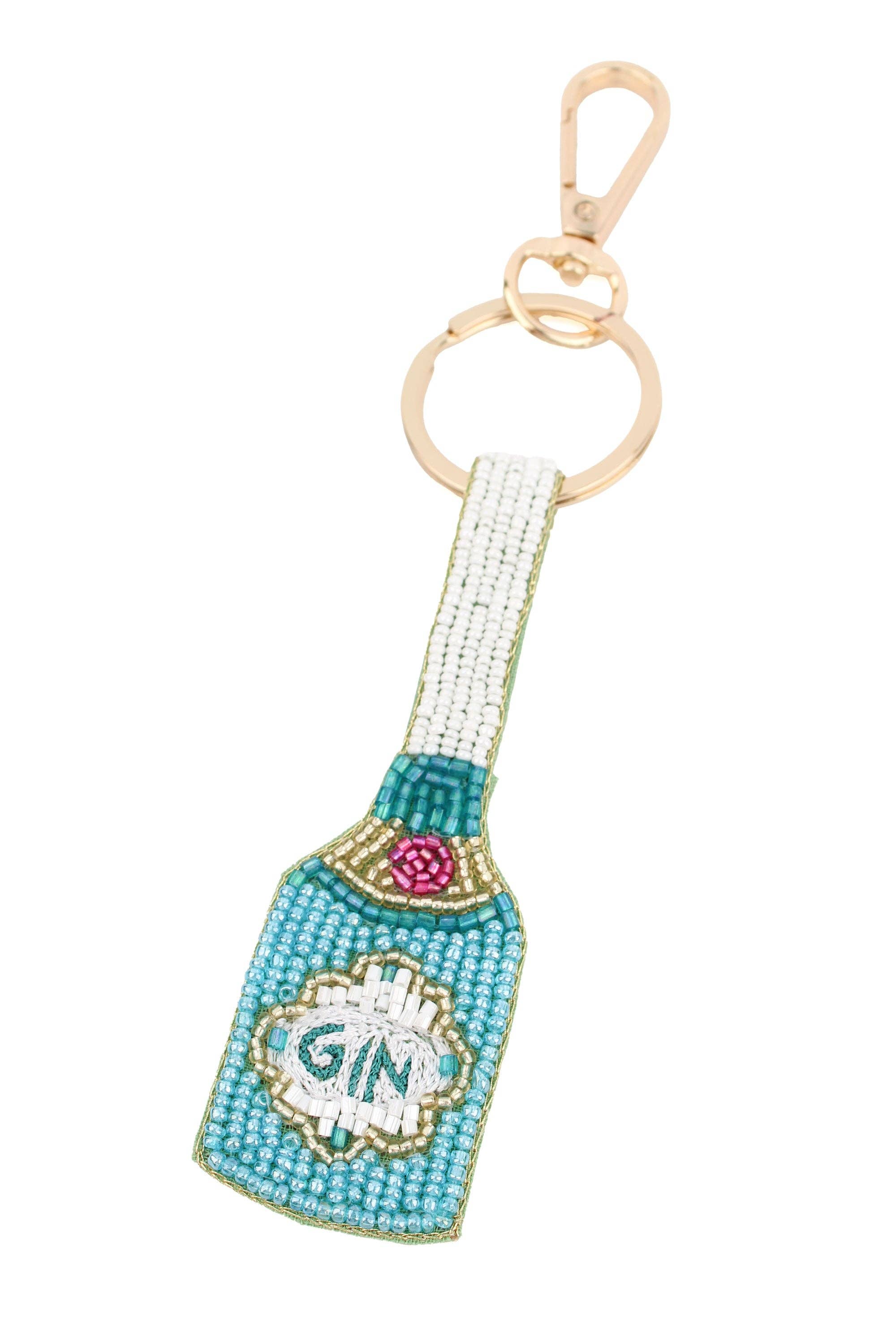 Gin Bottle Key Ring