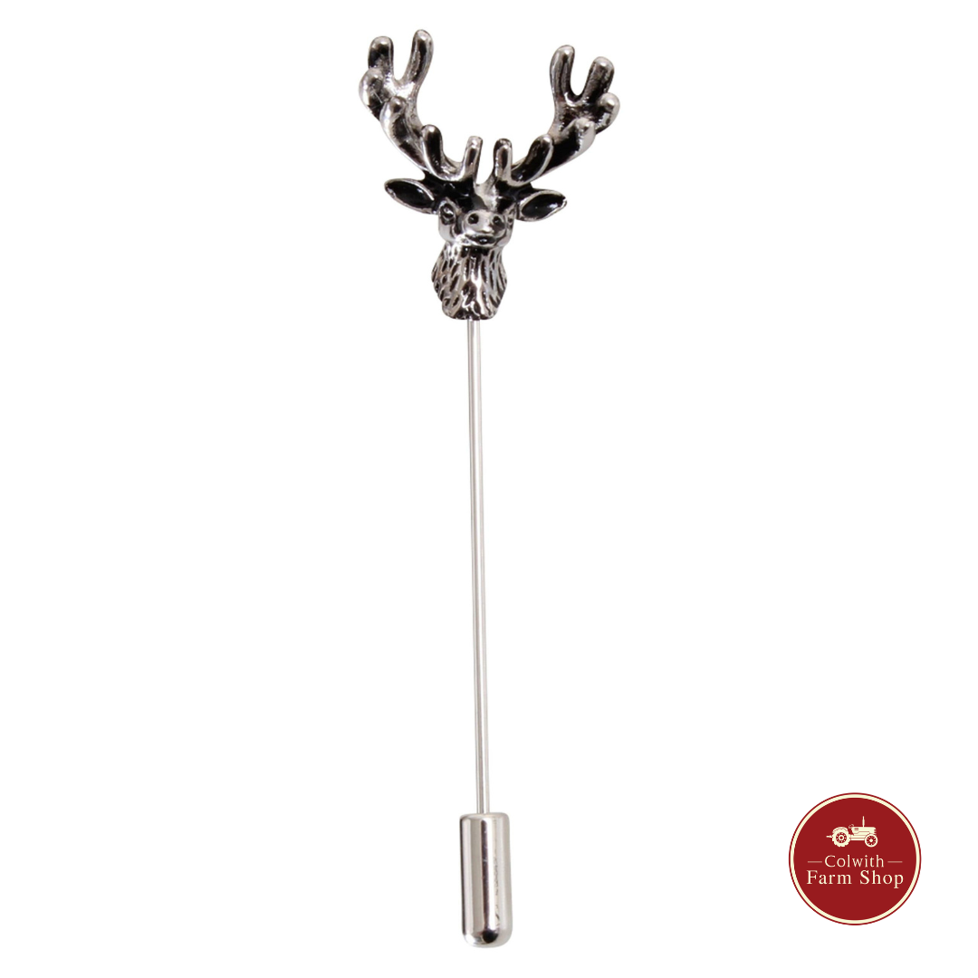 Stag Head Lapel Pin