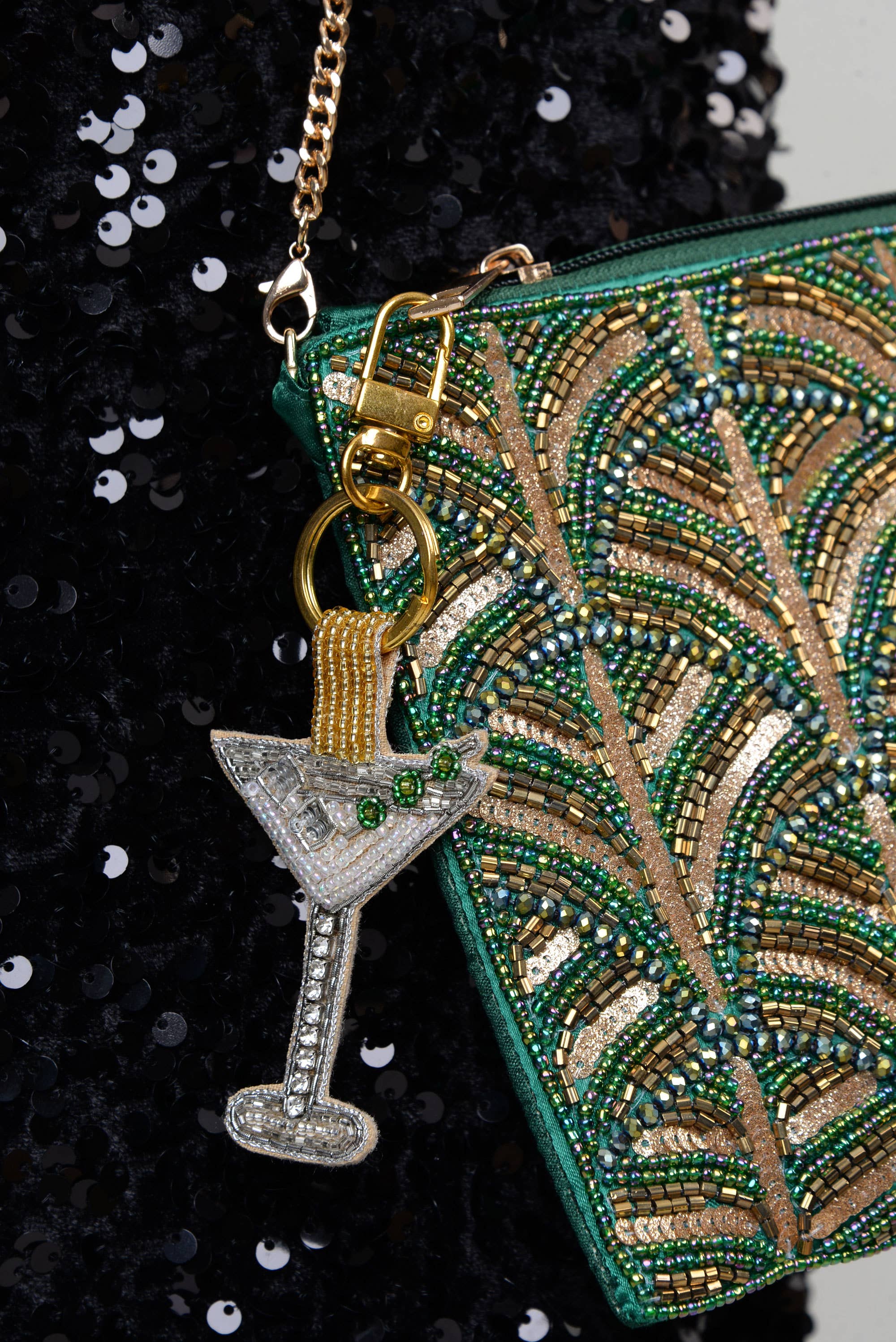Martini Cocktail Keyring