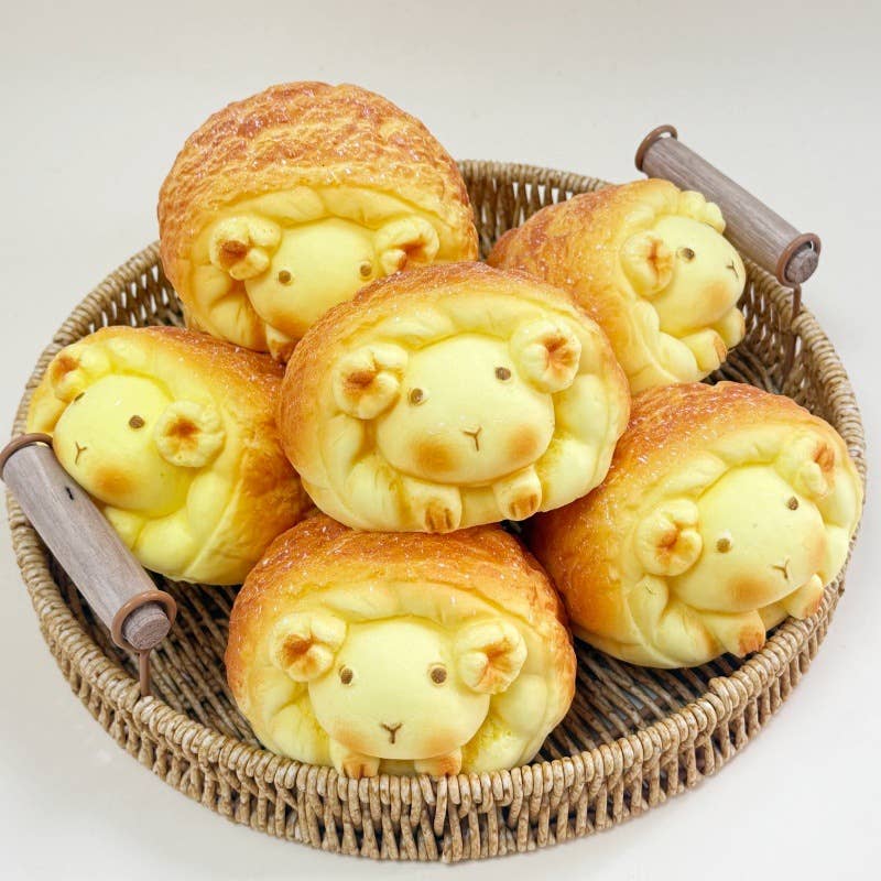 Cute Animal Bread Stress Relief Squishy – Sensory Fidget Toy: RollSheep