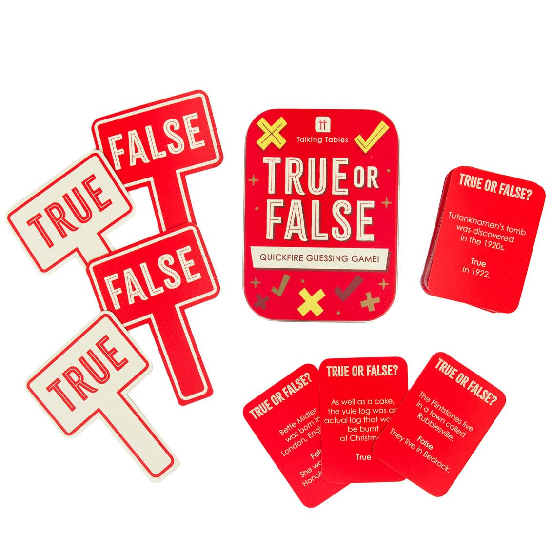 True or False Tin Trivia Game | Portable Trivia Game |