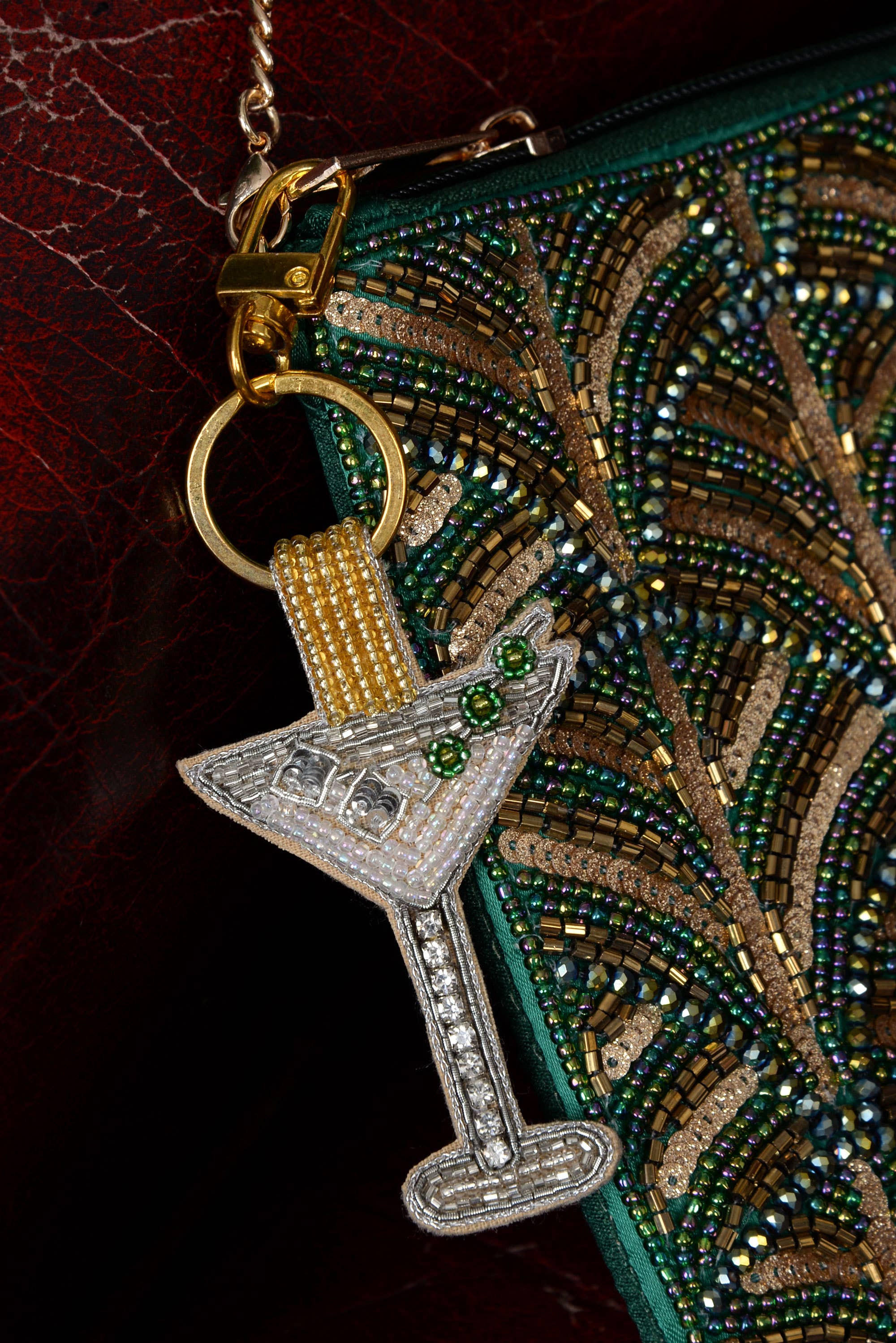 Martini Cocktail Keyring