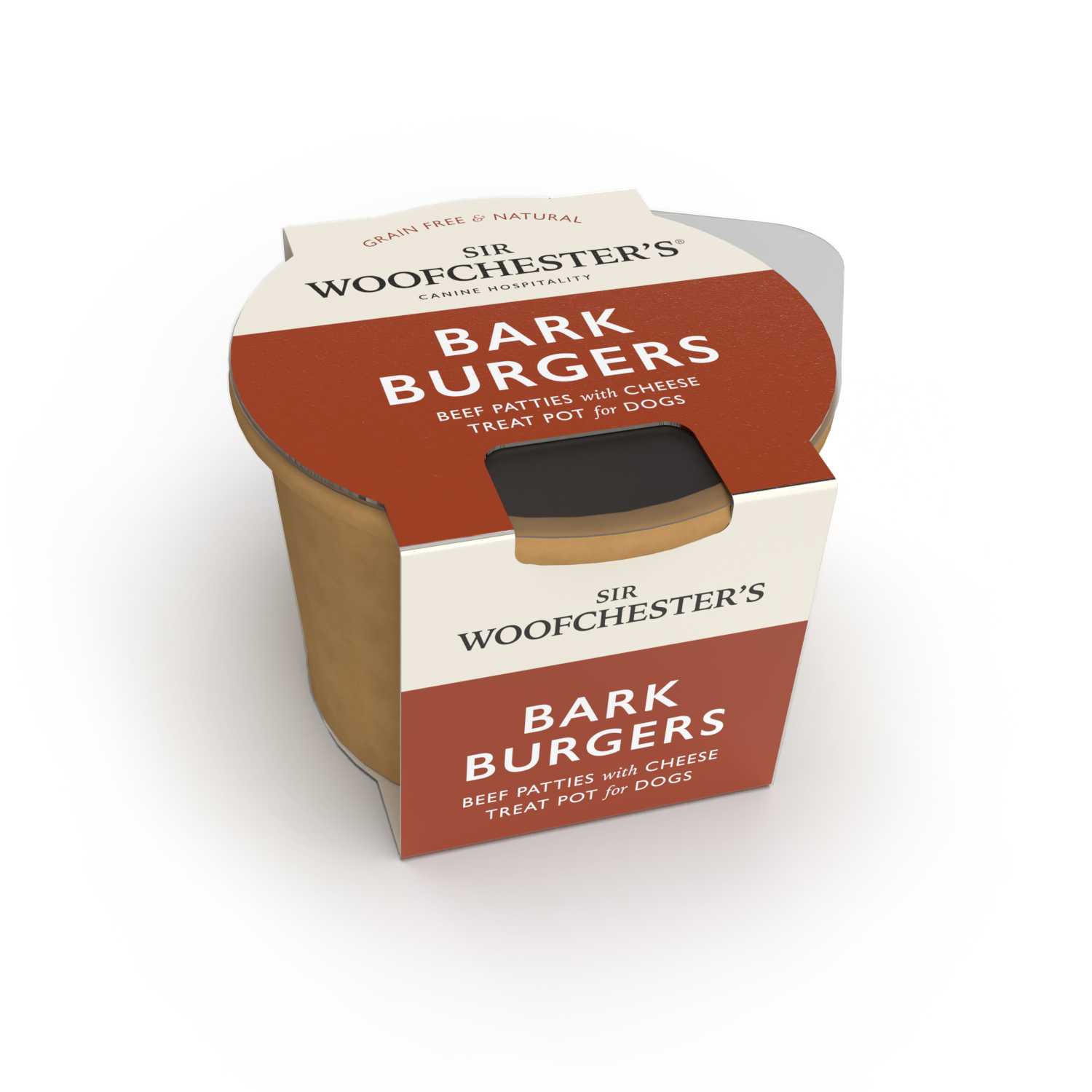 Bark Burgers Treat Pot · Mini Cheese Burgers Dog Treats
